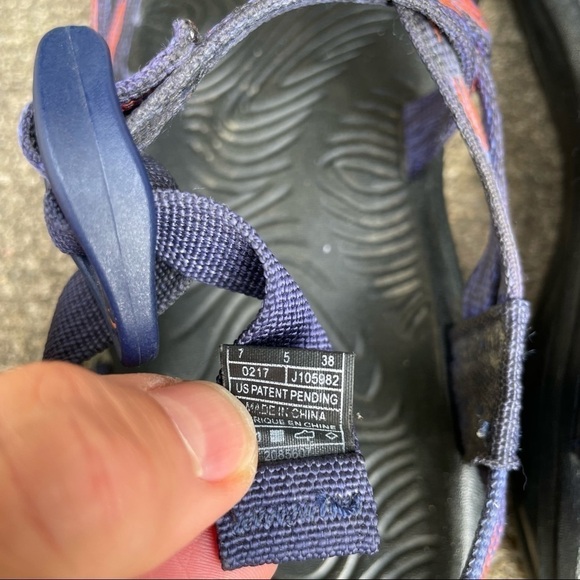 Chaco Women's Zvolv X2 Athletic Sandal Volcanic Blue Orange Black 7 - Picture 13 of 16